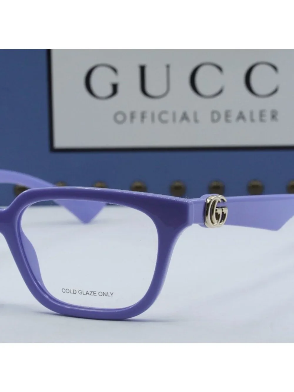 Gucci GG1536O 008 Square Eyeglasses - Lilac 53mm